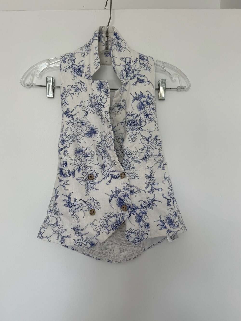 Jason Wu Floral Print Double Breasted Halter Vest Size 2